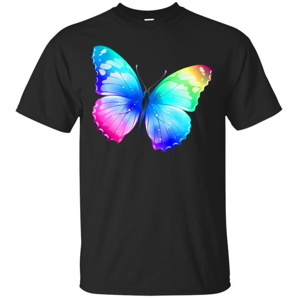 Rainbow Butterfly Tshirt - Picture 1 of 4